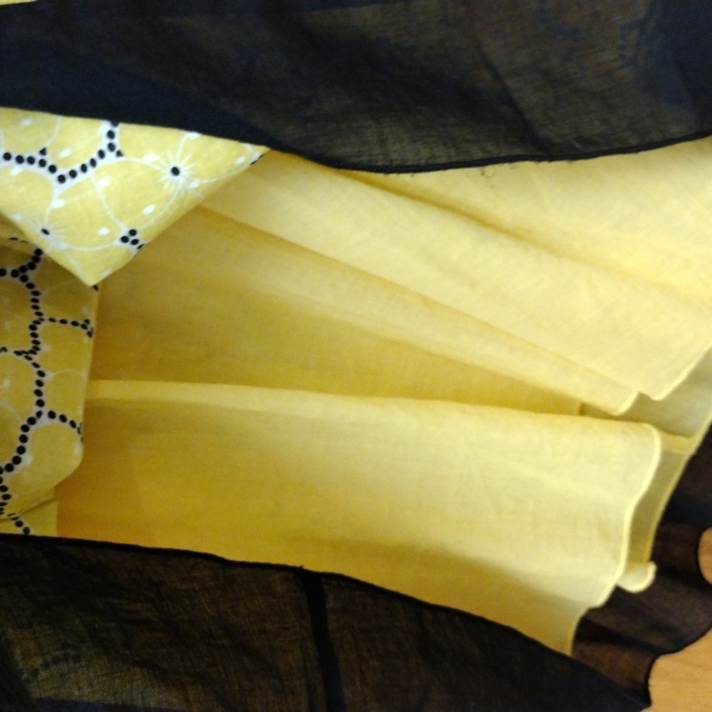 Beautiful Teen/Ladies Yellow/ Black Flower Sundress sz 5 / 6 By Xoxo - Picture 4 of 11